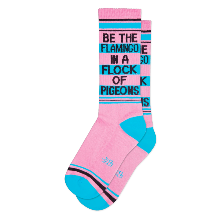 Gumball Poodle Socks & Tees Be the Flamingo in the flock of Pigeons Socks