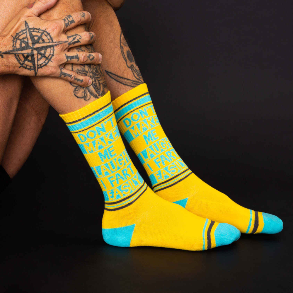 Gumball Poodle Socks & Tees Don't Make Me Laugh I Fart Easily Socks