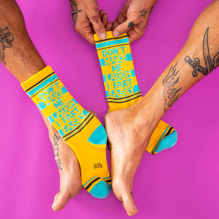 Gumball Poodle Socks & Tees Don't Make Me Laugh I Fart Easily Socks