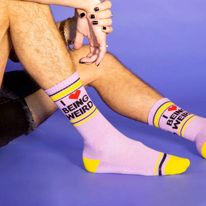 Gumball Poodle Socks & Tees I ❤️ Being Weird Gym Socks
