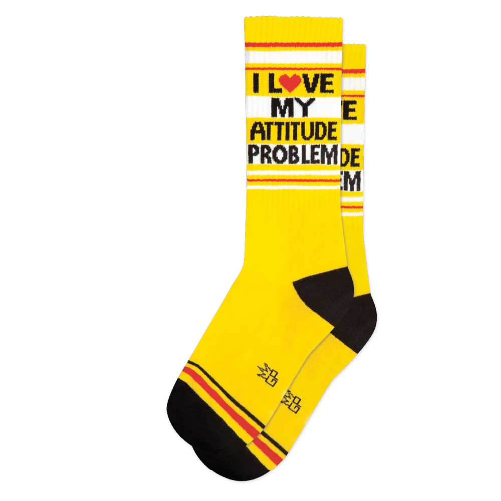 Gumball Poodle Socks & Tees I love my Attitude Problem socks