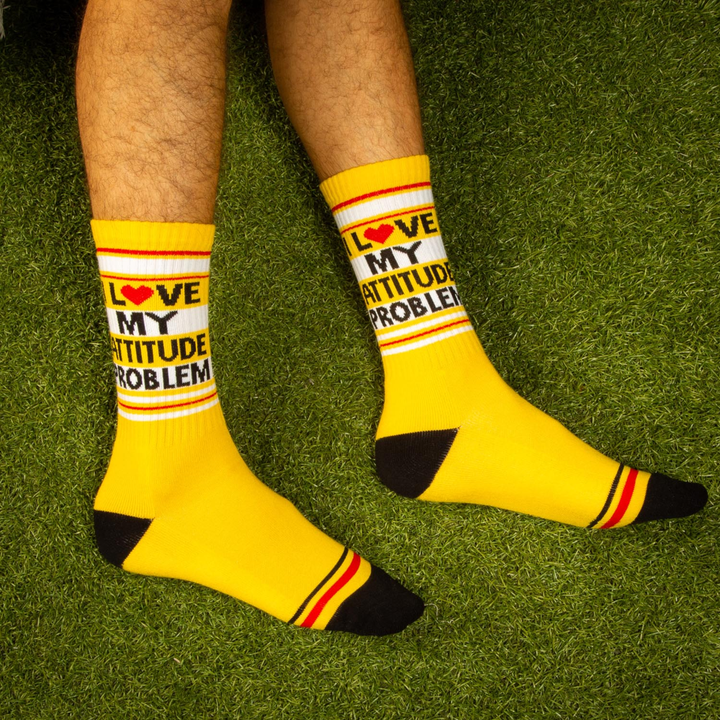 Gumball Poodle Socks & Tees I love my Attitude Problem socks