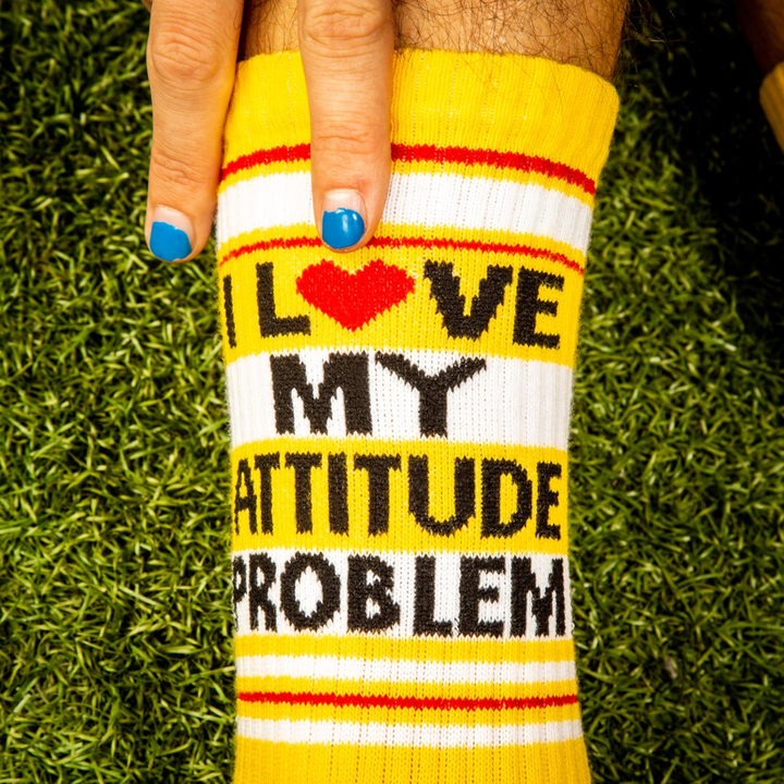 Gumball Poodle Socks & Tees I love my Attitude Problem socks