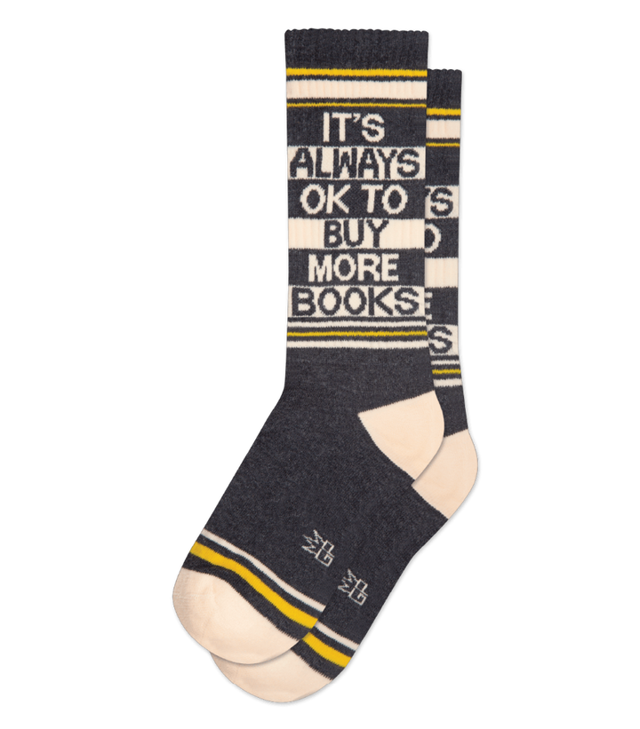 Gumball Poodle Socks & Tees It's Always ok to buy more books socks