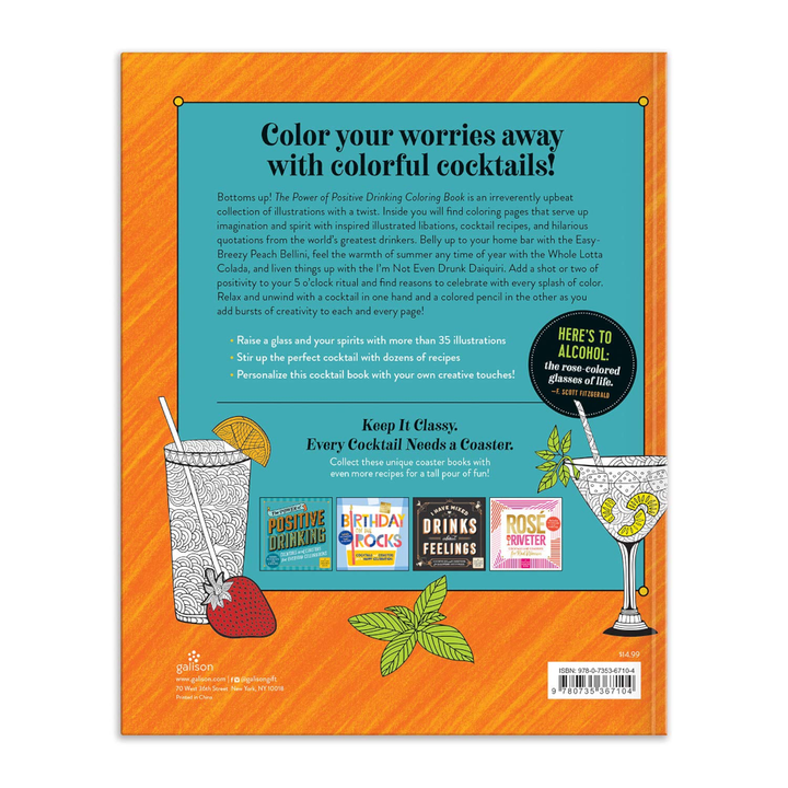 Hachette - Chronicle Books Books The Power of Positive Drinking Coloring and Cocktail Book