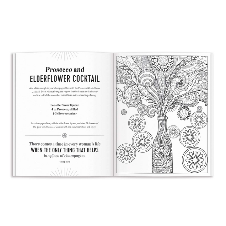 Hachette - Chronicle Books Books The Power of Positive Drinking Coloring and Cocktail Book