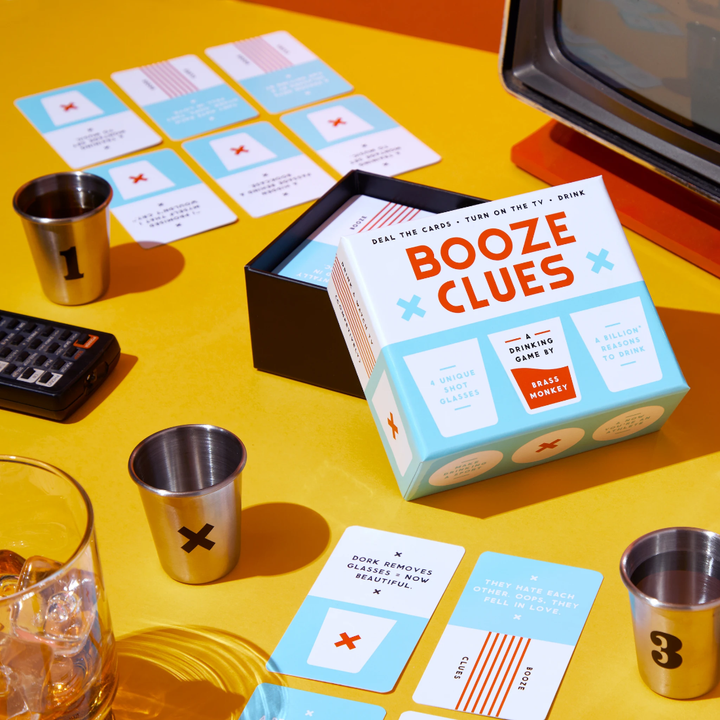 Hachette - Chronicle Books Drinkware & Mugs Booze Clues Drinking Game Set