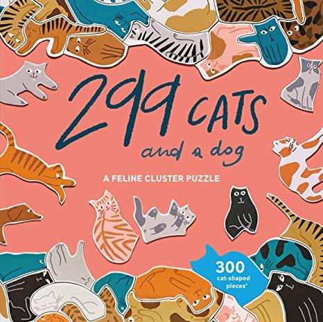 Hachette - Chronicle Books Games 299 Cats (and a dog) shaped puzzle 300 pc