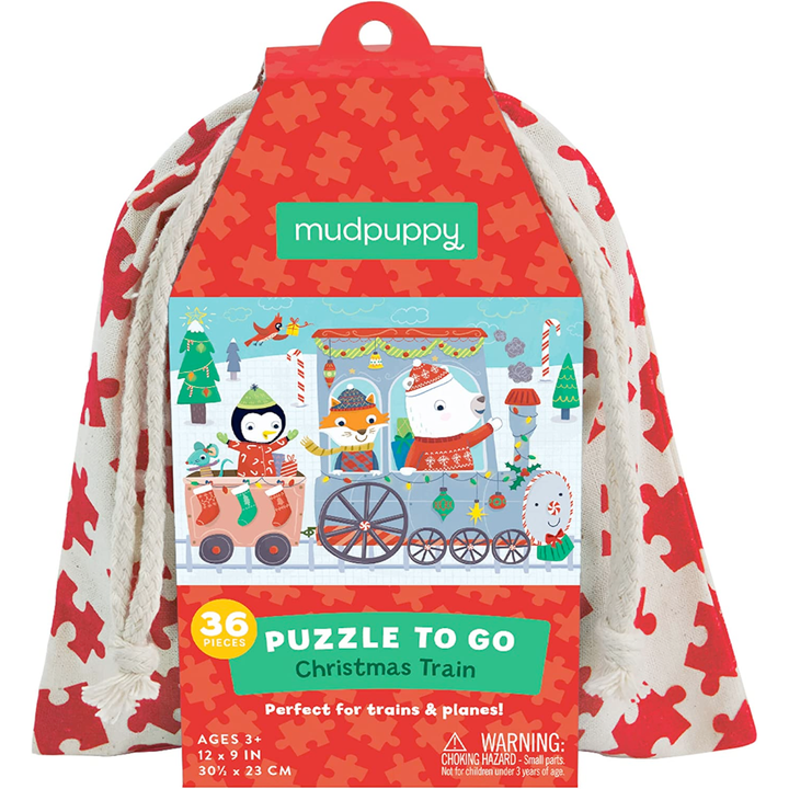 Hachette - Chronicle Books Puzzles Holiday Puzzle to Go Christmas Train 36pc