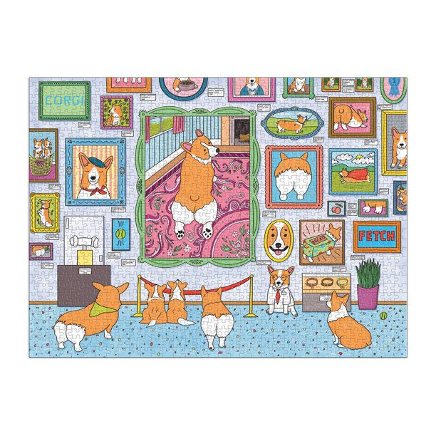 Hachette - Chronicle Books Puzzles Museum of the Corgi 1000 pc puzzle