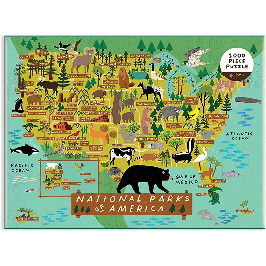 Hachette - Chronicle Books Puzzles National Parks of America 1000 Piece Jigsaw Puzzle