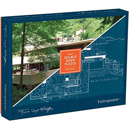 Hachette - Chronicle Books PUZZLES Puzzle 500 pc 2 Sided Frank Lloyd Wright Fallingwater