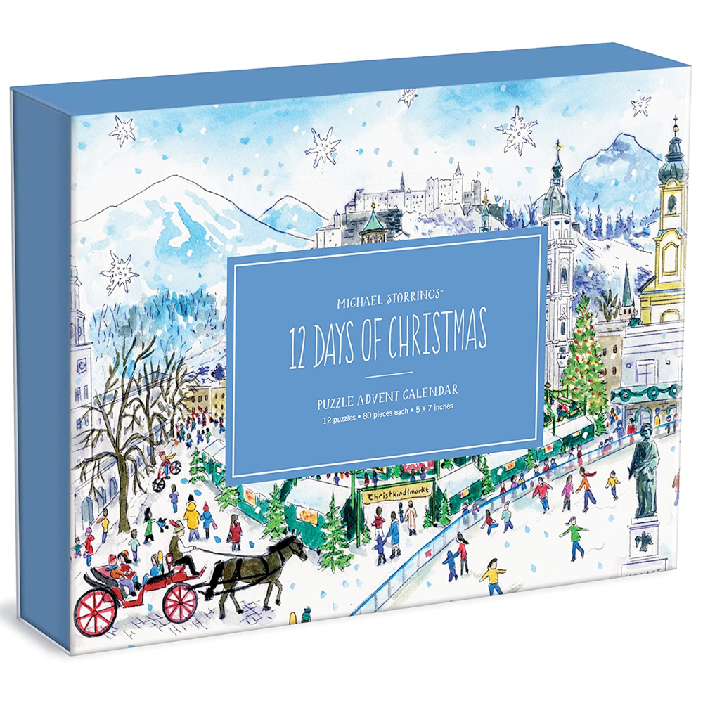 Hachette - Chronicle Books Puzzles Puzzle Calendar Michael Storrings 12 Days of Christmas