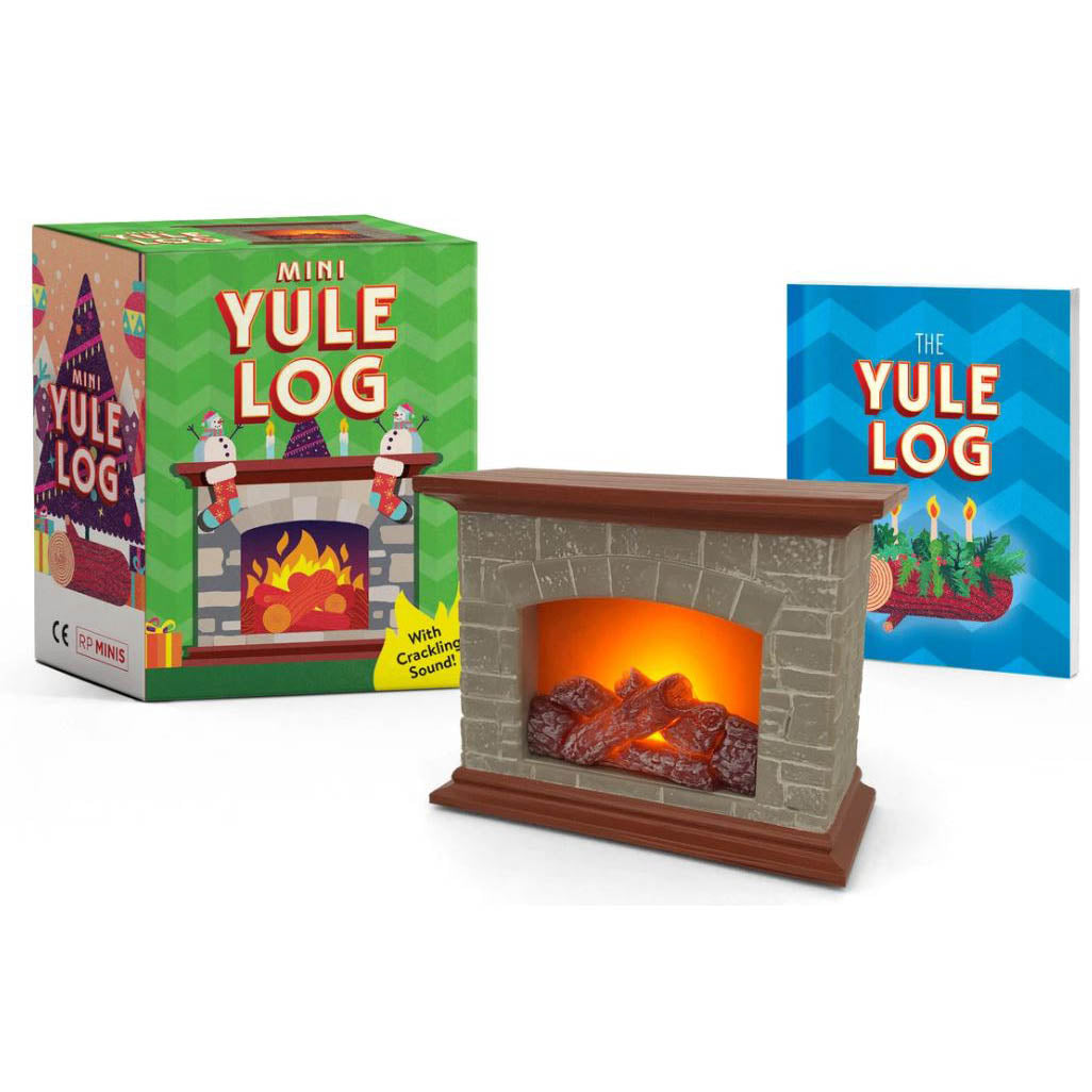 Hachette Running Press Books Yule Log - Mini Lightup Fireplace