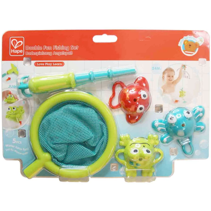 Hape Toy Infant & Toddler Double Fun Fishing Set