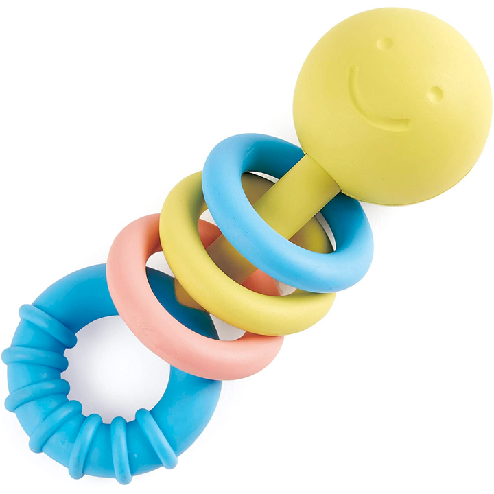 Hape Toy Infant & Toddler Rattling Rings Teether