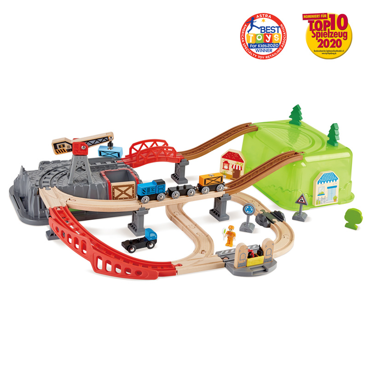 Hape Toy Vehicles & - Construction Railway Bucket-Builder-Set