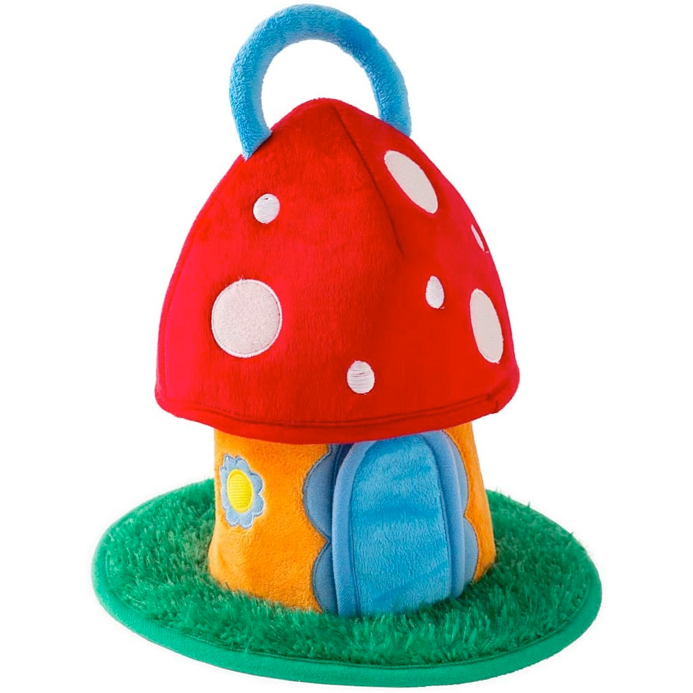 Hearthsong Toy Infant & Toddler Plush Toadstool Cottage Play Set