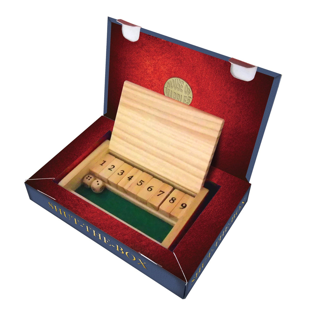House of Marbles Games Wooden Shut-the-Box Game HOM