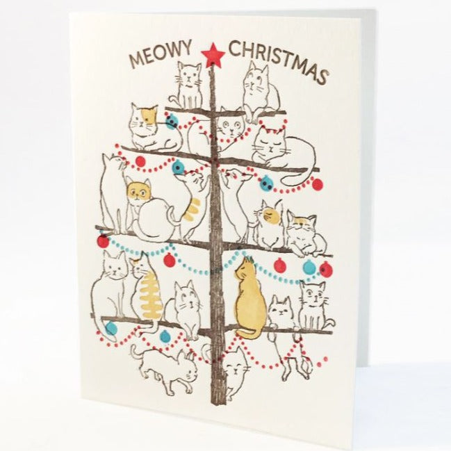 Ilee Papergoods Greeting Cards Meowy Christmas Note Card
