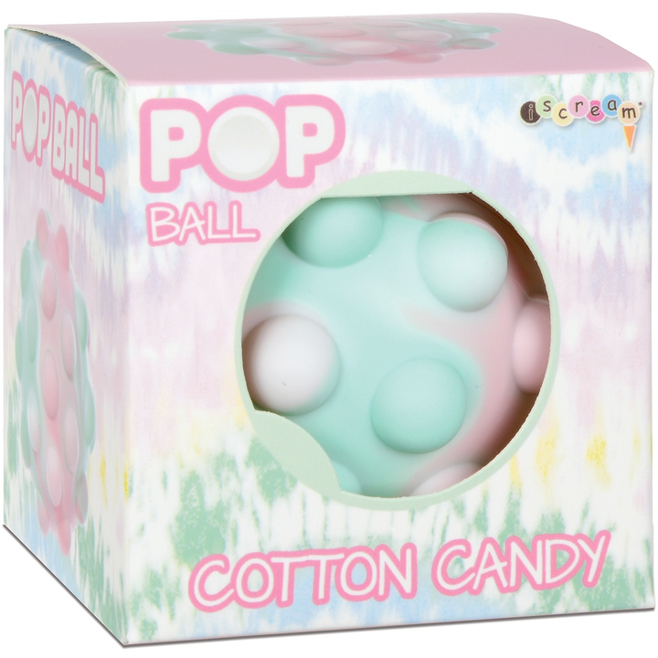 Iscream Toy Novelties Cotton Candy Tie Dye Popper Ball