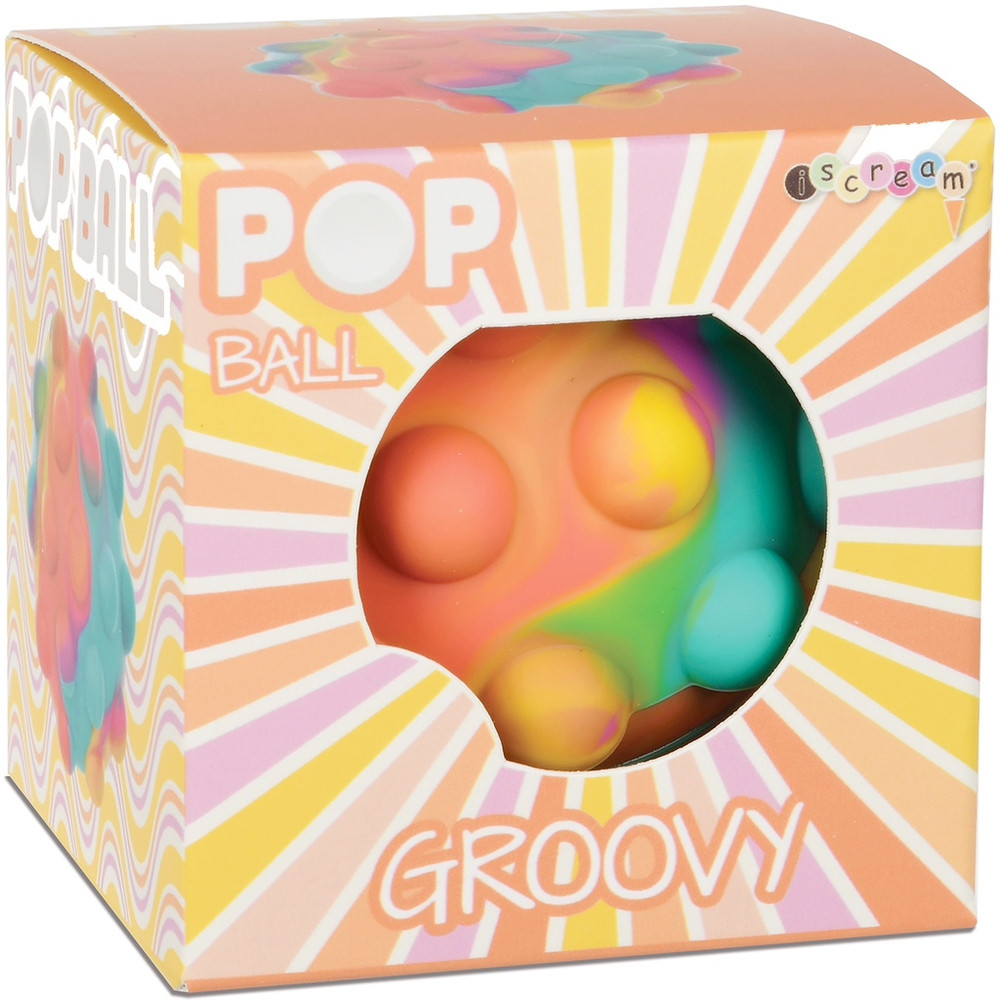 Iscream Toy Novelties Groovy Tie Dye Popper Ball