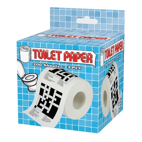 Island Dogs Funny Novelties Crossword Toilet Paper