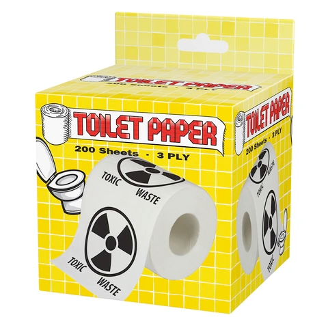 Island Dogs Funny Novelties Toxic Waste Toilet Paper