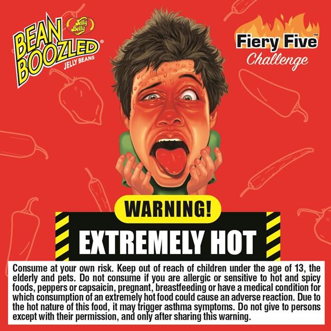 Jelly Belly CANDY Beanboozled Fiery Five 1.6oz Flip Top Box