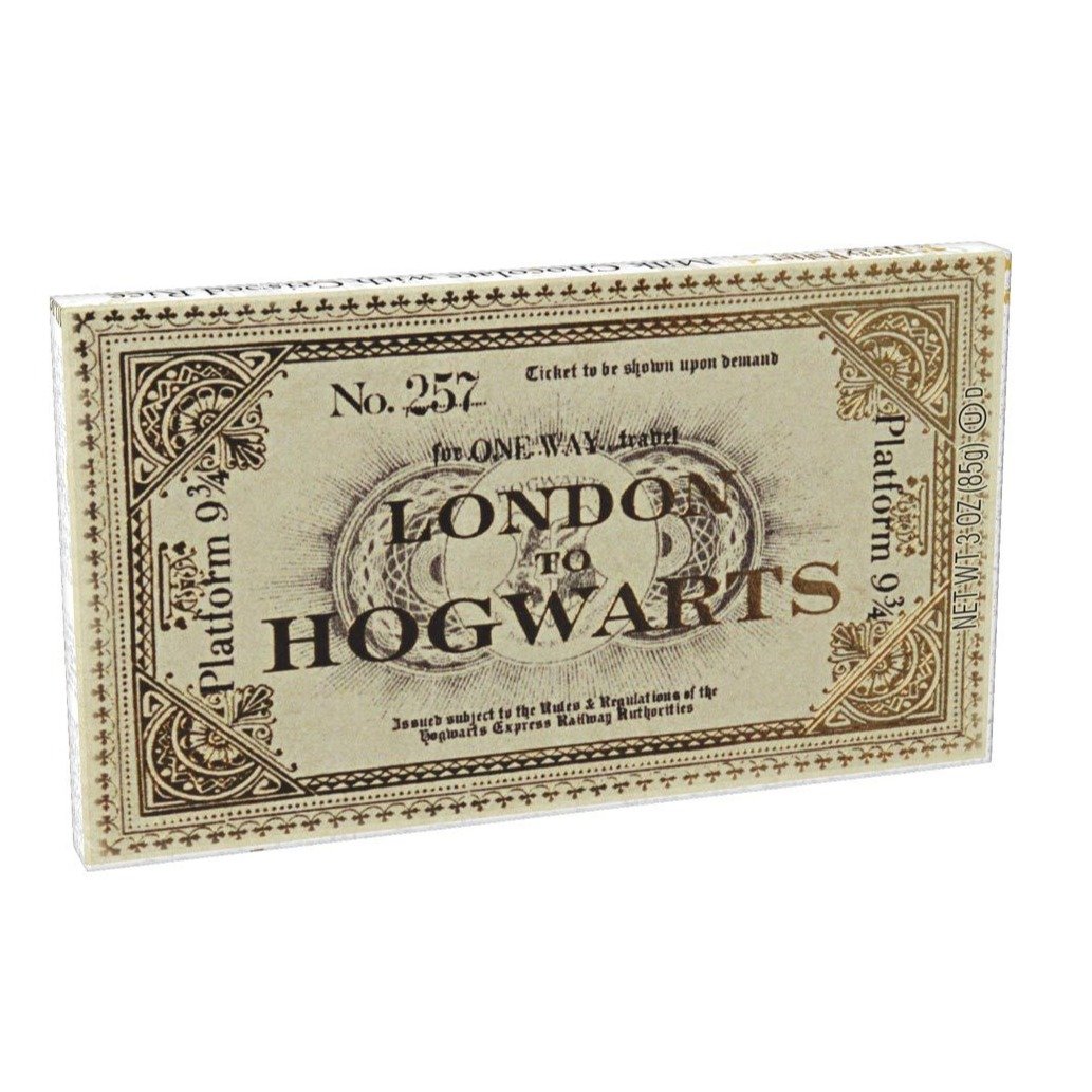 Harry Potter™ Platform 9 3/4 Ticket To Hogwarts Chocolate Bar-Weird-Funny-Gags-Gifts-Stupid-Stuff