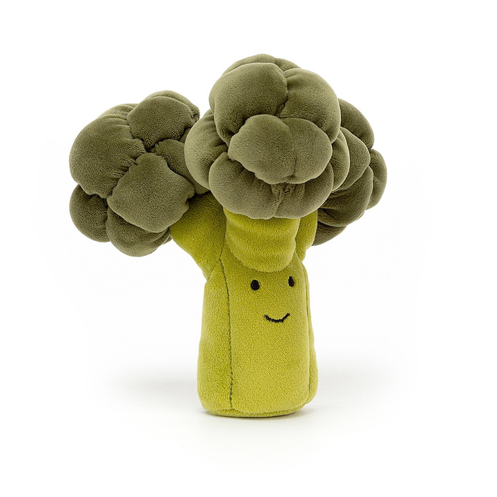 Jellycat Toy Stuffed Plush Broccoli Jellycat Vivacious Vegetable
