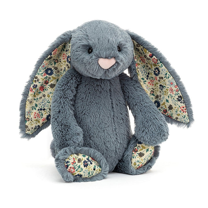Jellycat Toy Stuffed Plush Dusky Blue Medium Jellycat Blossom Bunny