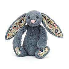 Jellycat Toy Stuffed Plush Dusky Blue Small Jellycat Blossom Bunny