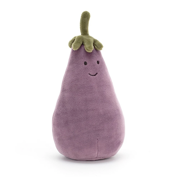 Jellycat Toy Stuffed Plush Eggplant Jellycat Vivacious Vegetable