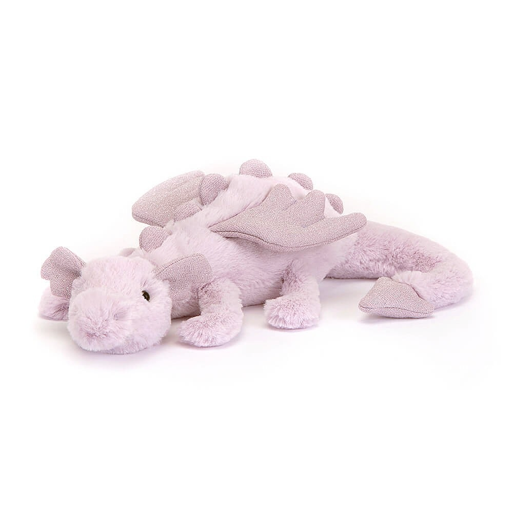 Jellycat Toy Stuffed Plush Little 10" Jellycat Lavender Dragon