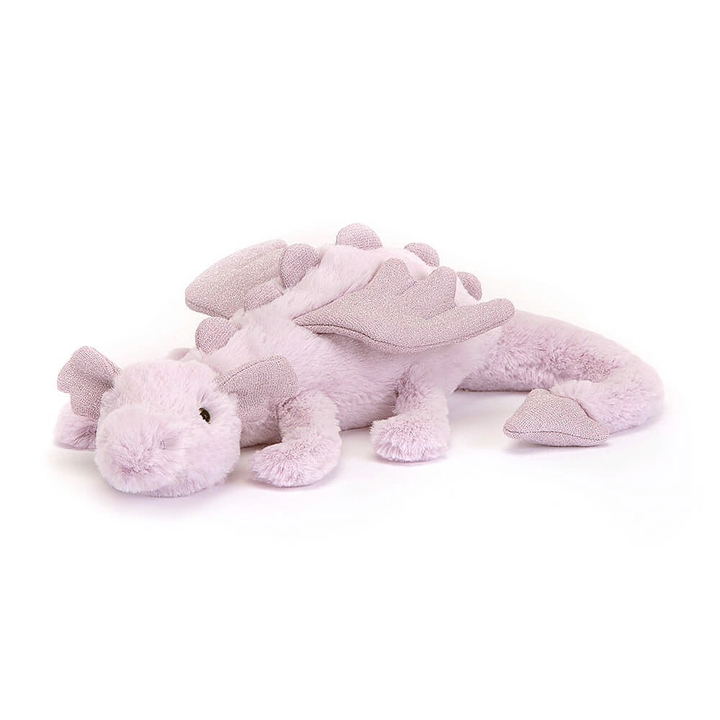 Jellycat Toy Stuffed Plush Little 10" Jellycat Lavender Dragon