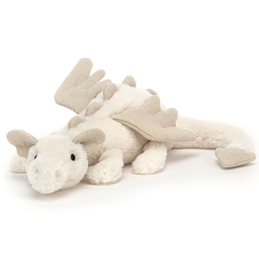 Jellycat Toy Stuffed Plush Little 10" Jellycat Snow Dragon