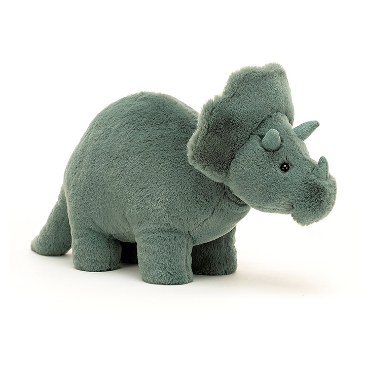 Jellycat Toy Stuffed Plush Triceratops Jellycat Fossily Large