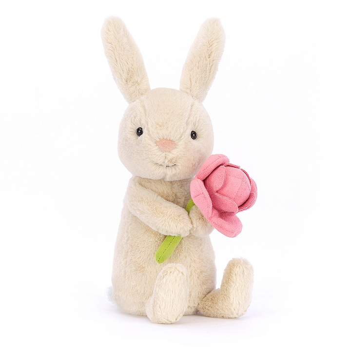 Jellycat Toy Stuffed Plush with Peony Jellycat Bonnie Bunny