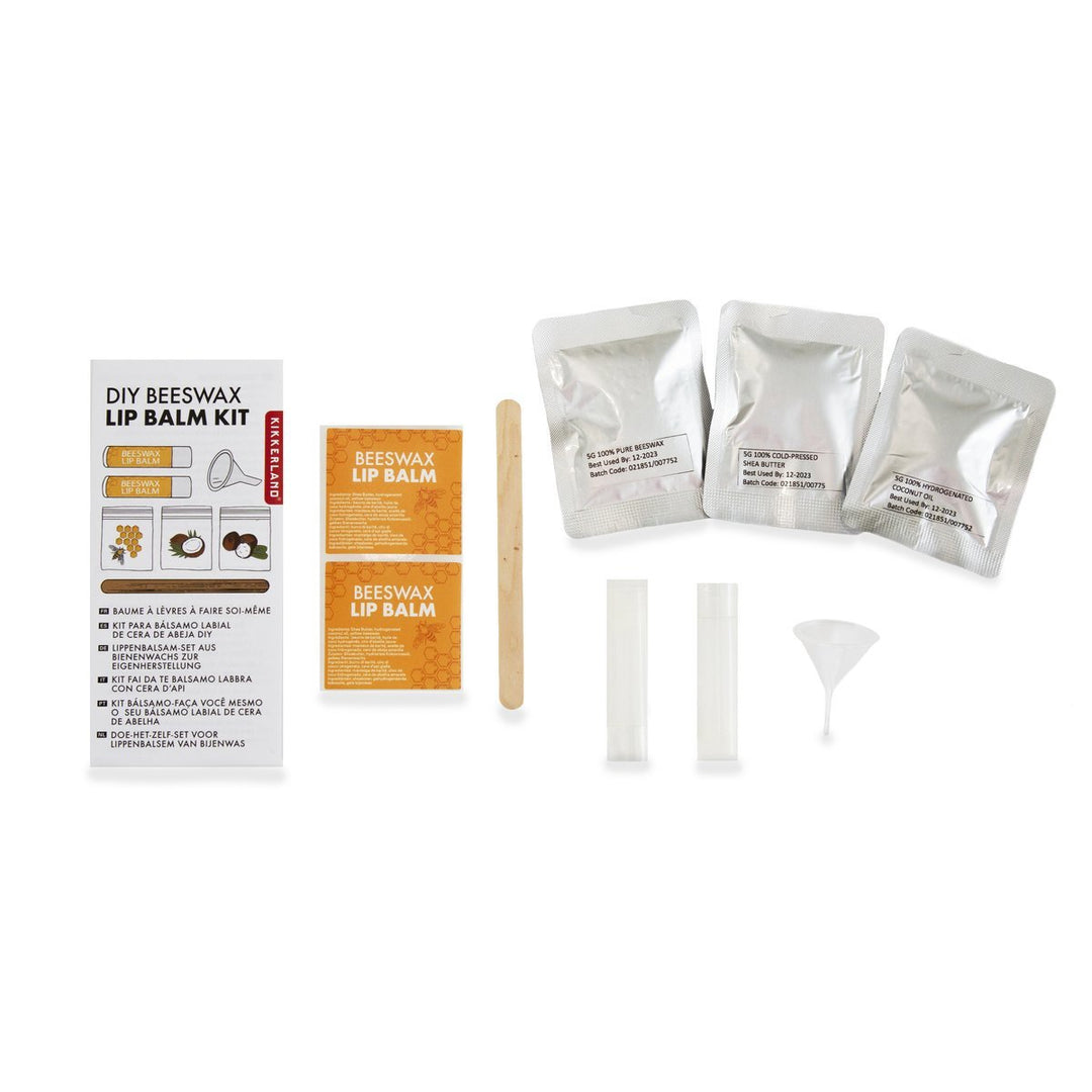 KIKKERLAND Arts & Crafts DIY Beeswax Lip Balm Kit