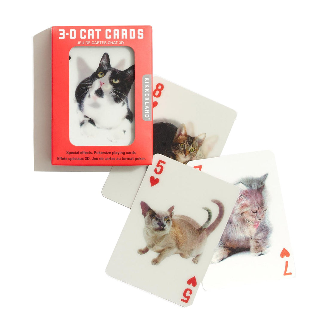 KIKKERLAND GAMES 3D Cat Playing Cards