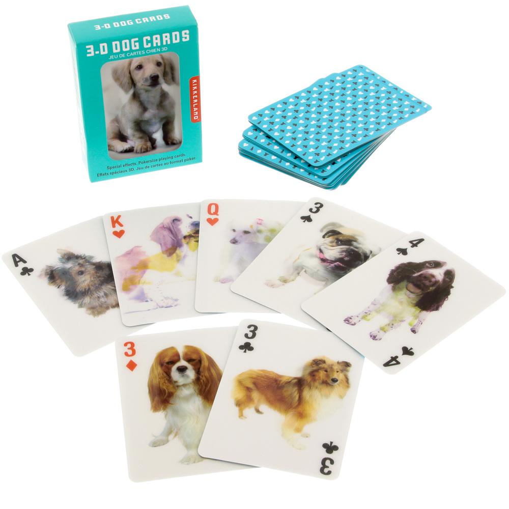 KIKKERLAND GAMES 3D Dog Playing Cards