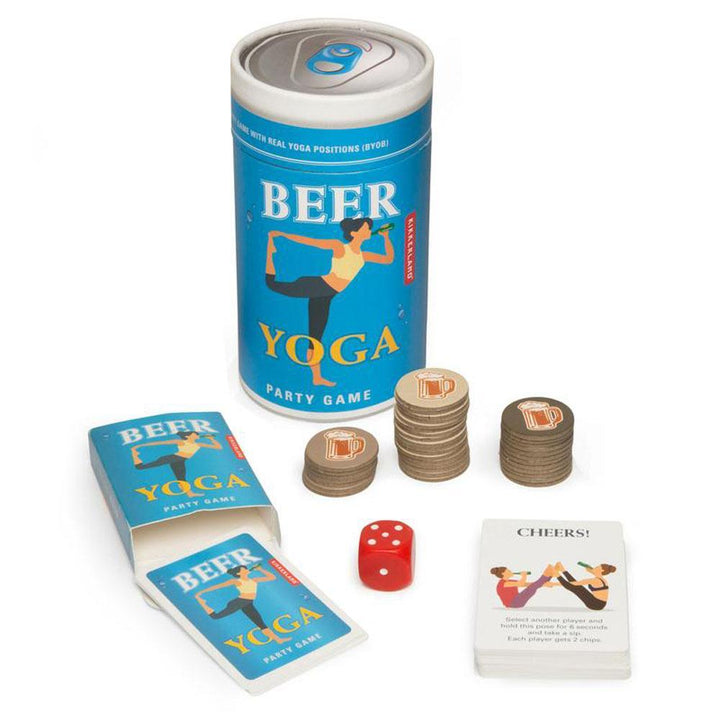 KIKKERLAND Games Beer Yoga Party Game