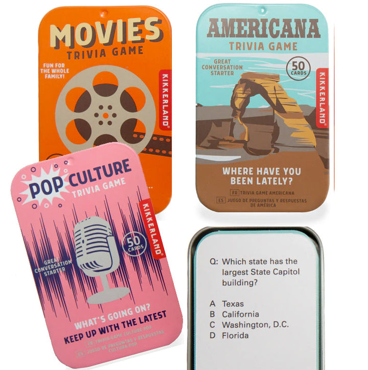 KIKKERLAND GAMES Trivia Tin Game