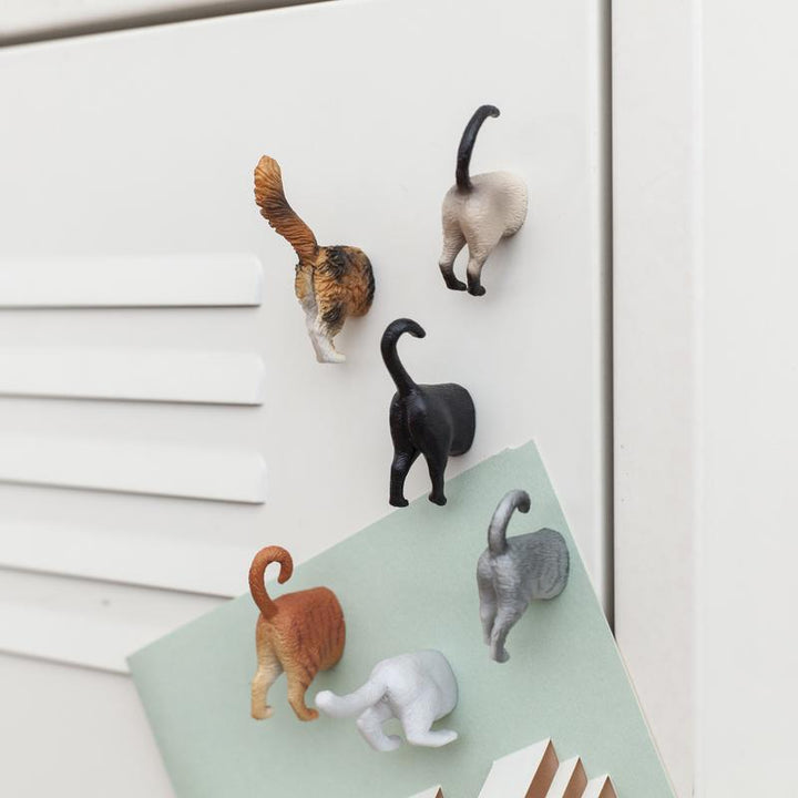 KIKKERLAND Home Office Cat Butt Magnets