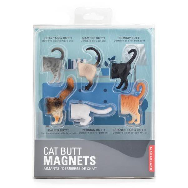KIKKERLAND Home Office Cat Butt Magnets