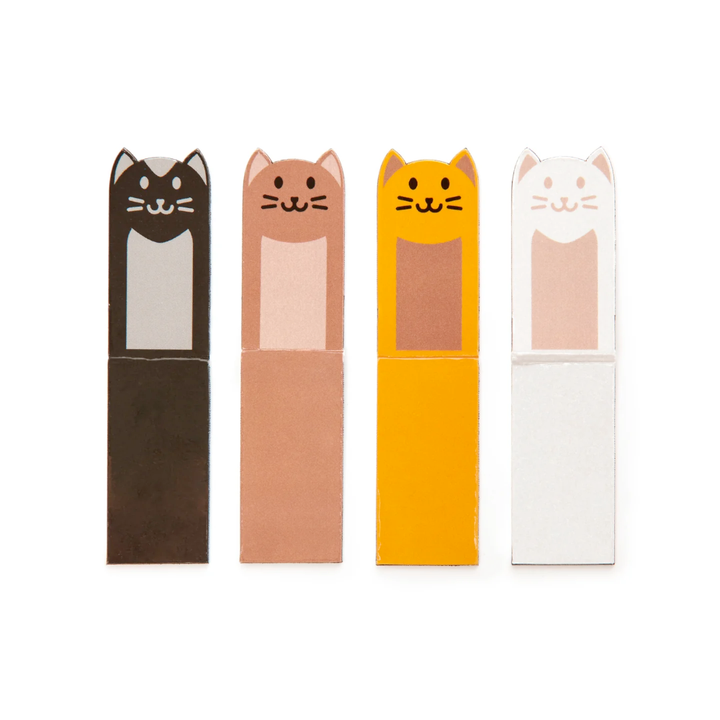 KIKKERLAND Office Goods Set of 4 Cat Magnetic Bookmarks