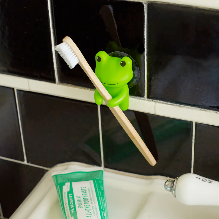 KIKKERLAND Personal Care Frog Toothbrush Holder