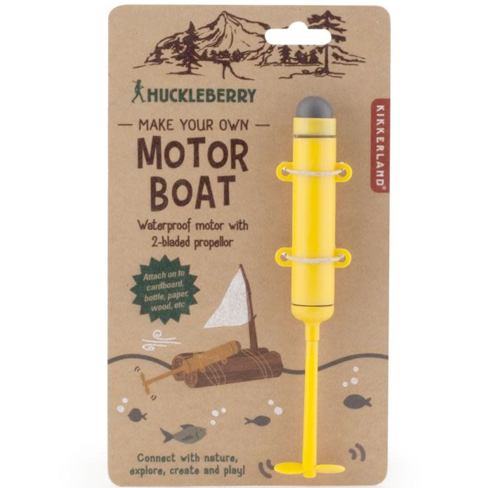 KIKKERLAND Toy Outdoor Fun Huckleberry Motor Boat DIY Kit