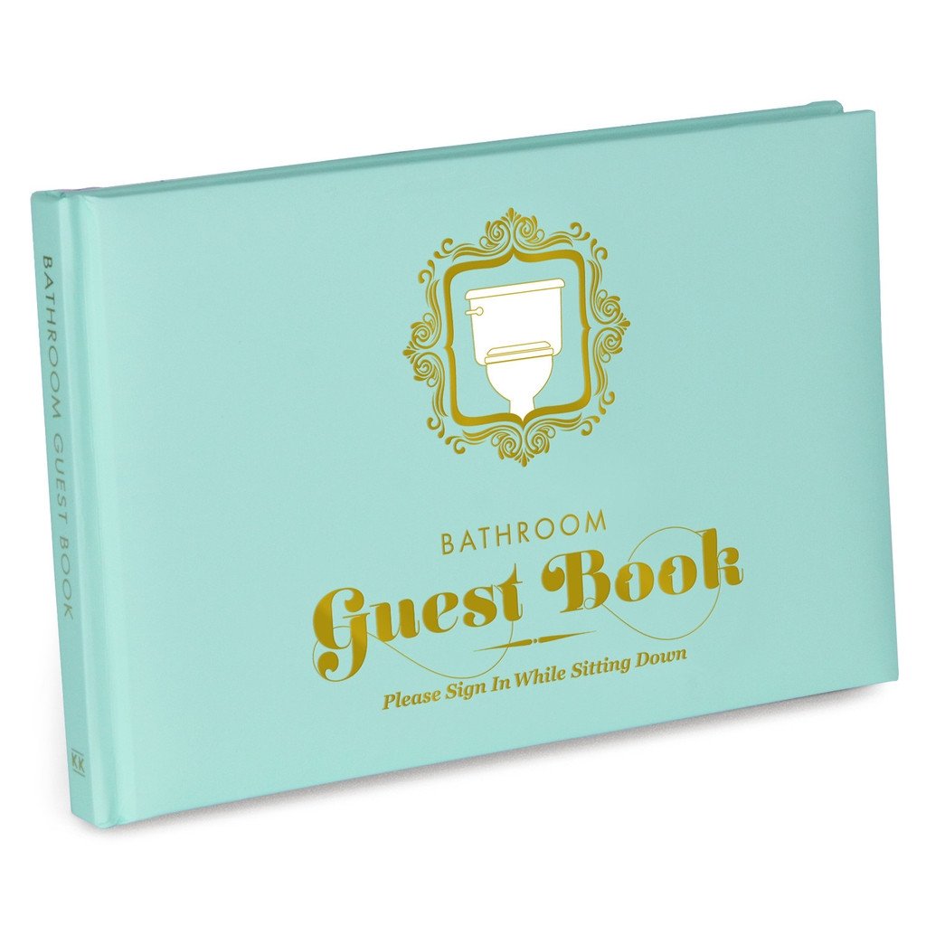 Knock Knock BOOKS Bathroom Guestbook guest book